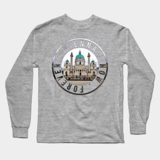 Vienna round stamp design Long Sleeve T-Shirt